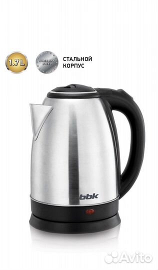 Чайник bbk 1,7 л 2200 Вт новый в коробке