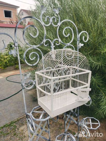 Подставка для цветов в сад, горшок вешалка металл