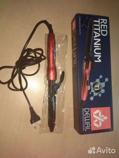 Плойка для волос dewal Red Titanium 25мм
