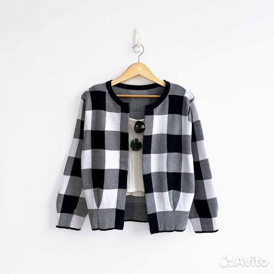 Кардиган укороченный, комплект с юбкой