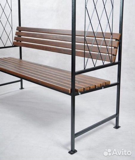 Скамейка Цветочная с аркой