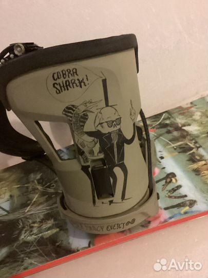 Крепления для сноуборда burton cobra shark m