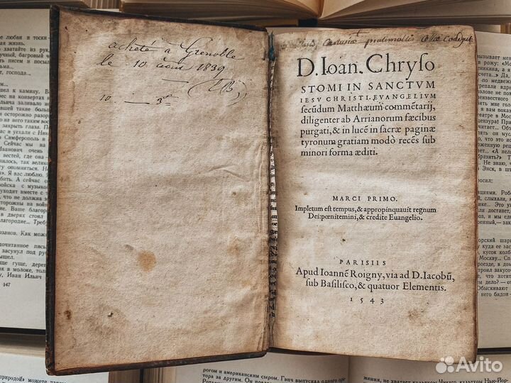 Палеотип.Комментарии Евангелия от Матфея (1543 г.)