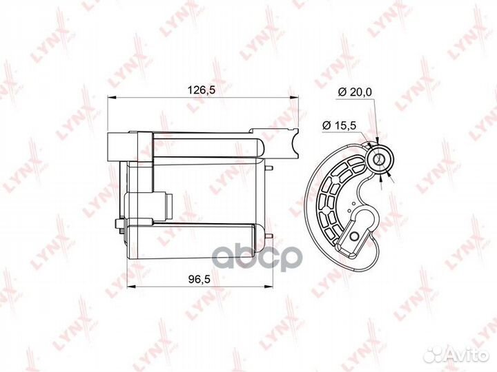 Фильтр топливный LF995M lynxauto