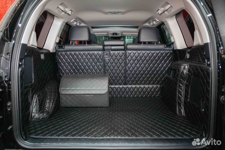3D коврики в багажник Toyota LC Prado 150