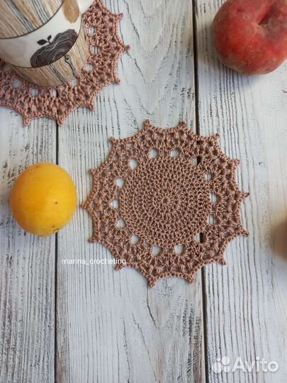 Вязаные подставки под горячее и для свечей