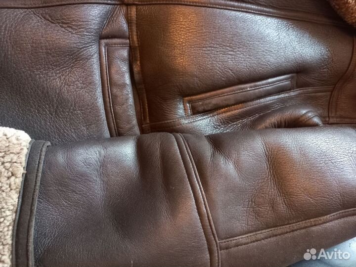 Дубленка натуральная мужская кожанная