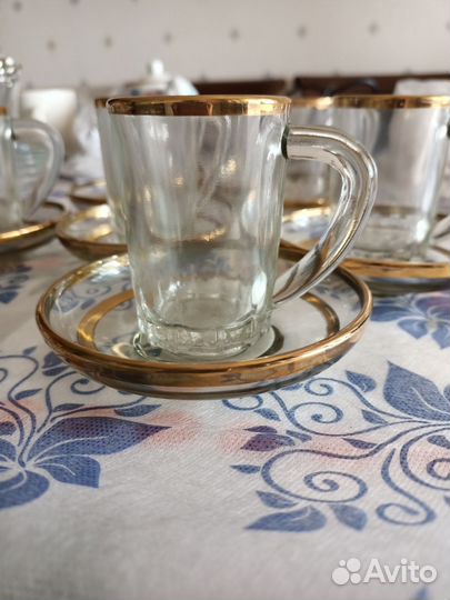 Стеклянные чайные пары,ссср