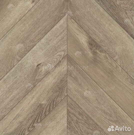 Spc ламинат Alpine floor LVT Дуб Натуральный Отбел