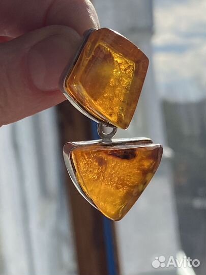 Янтарь кулон Винтаж СССР