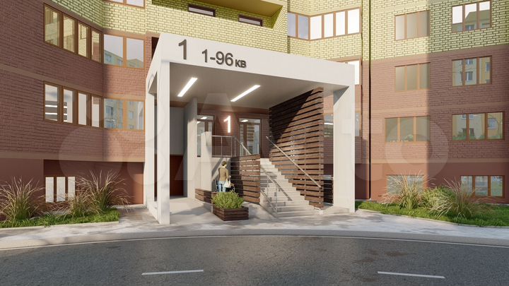 1-к. квартира, 45,8 м², 11/17 эт.