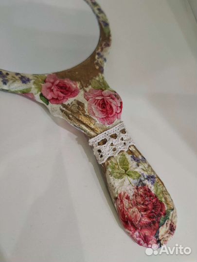 Зеркало на ручке ручной работы