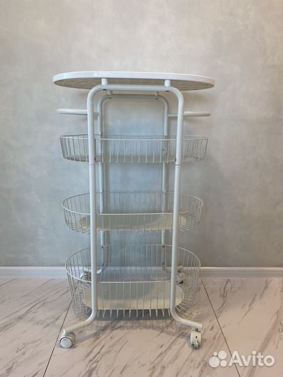 Этажерка металлическая IKEA на колесиках