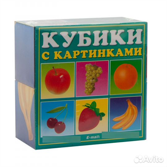Кубики. Фрукты. Настольная игра