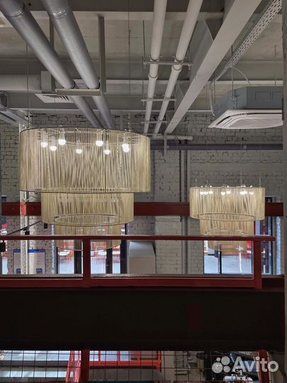 Абажур люстра макраме плетение больших размеров