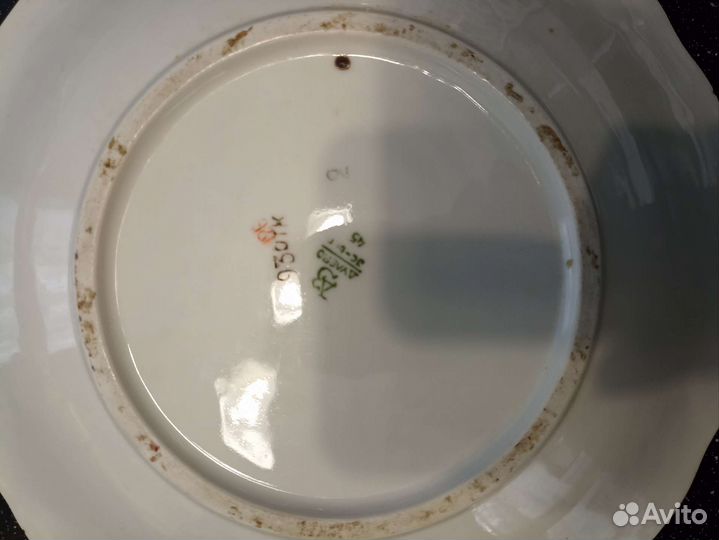 Фарфоровое блюдо Виноградная лоза Дулево