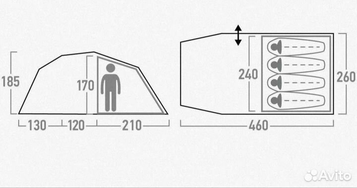 Новая палатка Qutventure Trenton 4