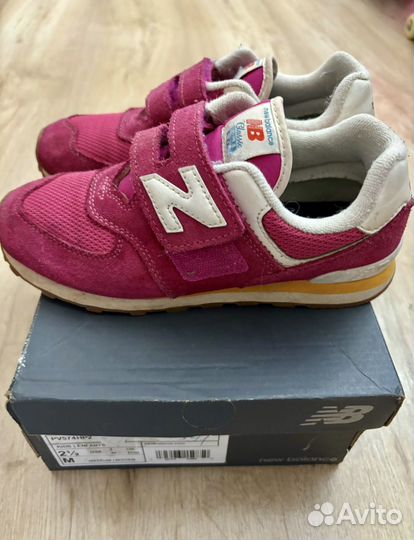 Кроссовки new balance 574 оригинал на девочку 34,5