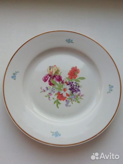 Тарелка Мейсенский букет, Дулево
