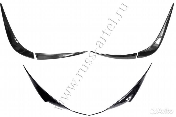 Тюнинг комплект №1накладки на перед.фарыTKM-191600