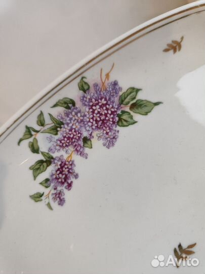 Блюдо селедочница сирень винтаж