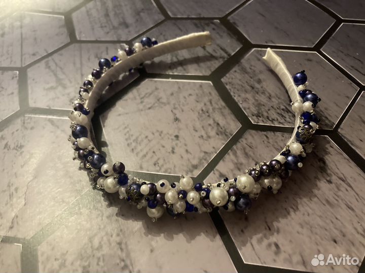 Ободок для волос ручной работы