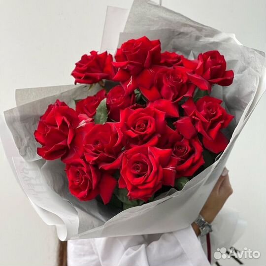 Букет красные розы 15
