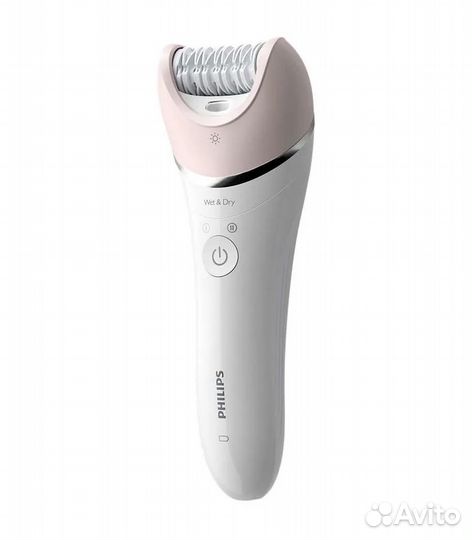 Эпилятор Philips BRE721/00, белый, розовый