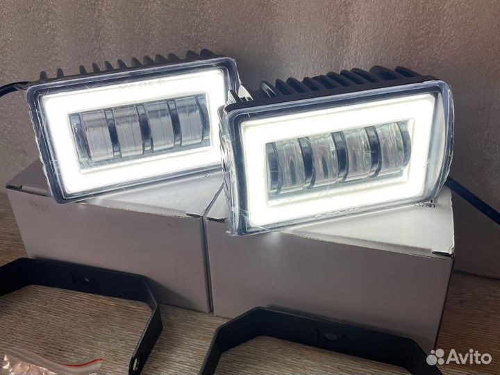 Фара светодиодная балка линза + дхо 160W