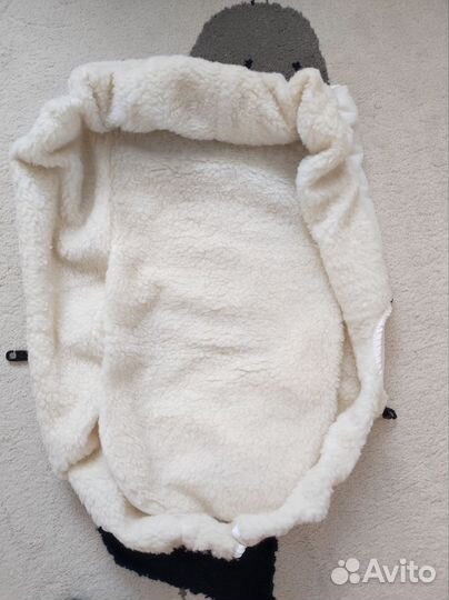 Борт/чехол меховой зимний в коляску