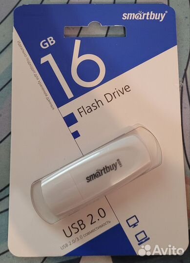 Флешка SMART Buy 16gb SB016GB2SCW
