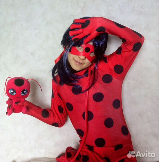 Новый набор леди баг: парик и Тикки игрушка