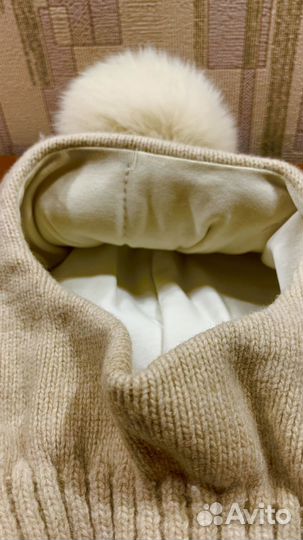 Шапка шлем зимняя для девочки