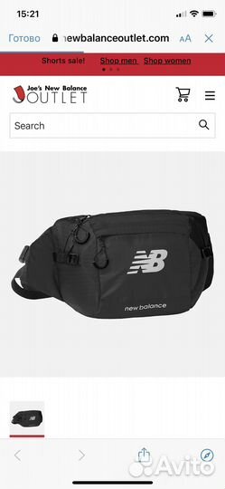 Поясная сумка мужская new balance, новая,оригинал