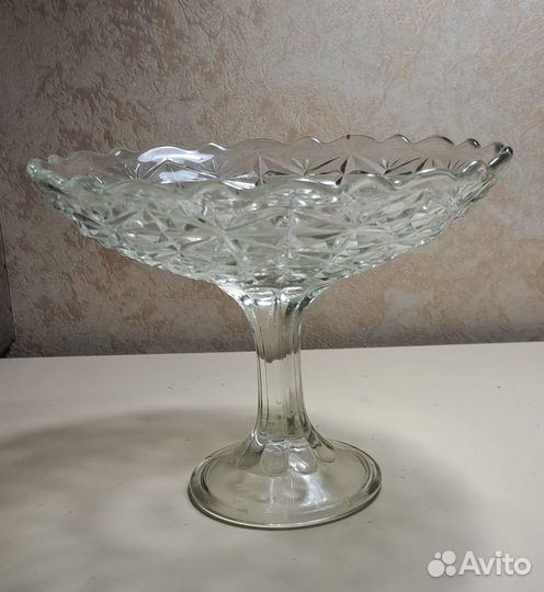 Ваза для фруктов хрусталь СССР