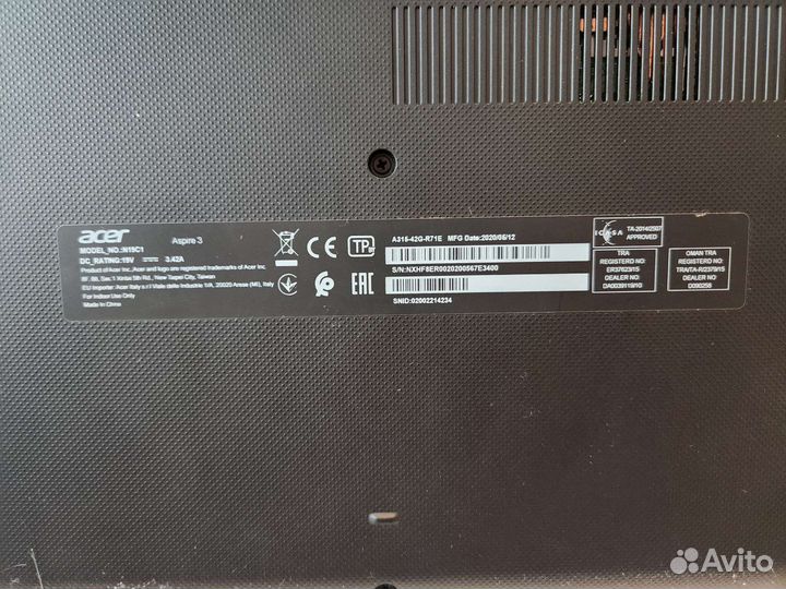 Ноутбук acer