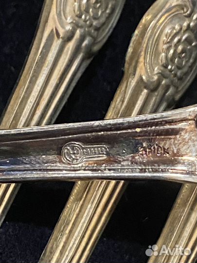 Ложки/вилки мельхиор. Роза. СССР