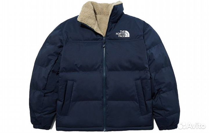 THE north face Velvet Jackets Unisex Blue (S)(95)