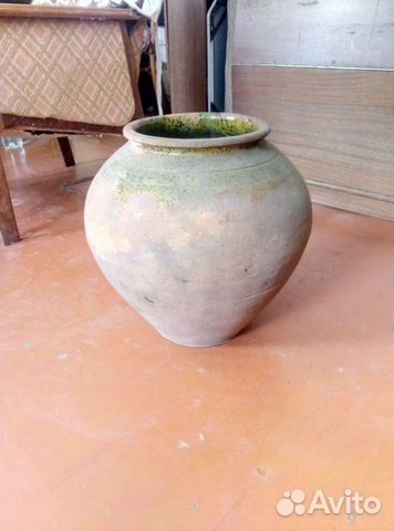 Горшок глиняный старинный