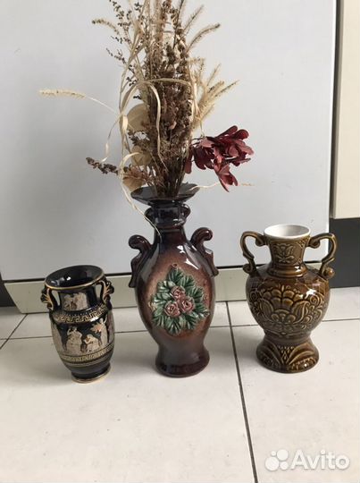 СССР икеа цветочные вазы/керамика/фарфор,хрусталь