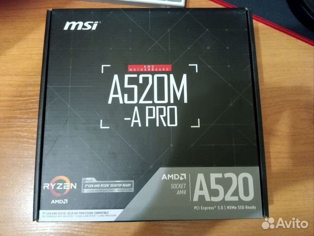 Материнская плата MSI a520m a pro