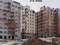 Квартира-студия, 28,6 м², 3/9 эт.