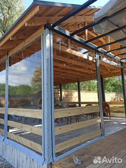 Мягкие окна для беседки