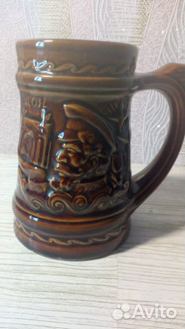 Коллекционная пивная кружка, керамическая