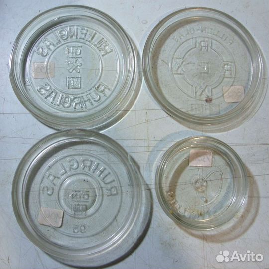 Крышки стеклянные для консервирования Германия1945