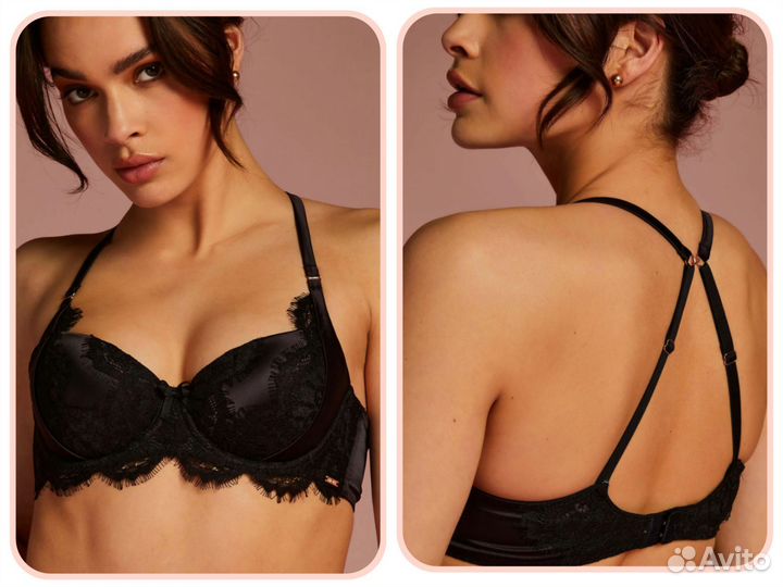 Новый бюстгальтер 80D Hunkemöller Noir 36D черный