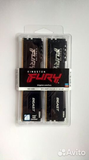 Оперативная память Kingston Fury 16gb (новая)