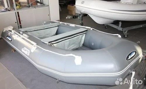 Лодка пвх Gladiator E380S темно-серый