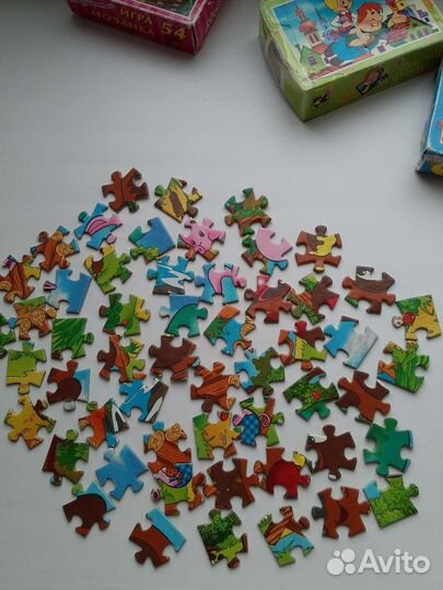 Пазлы Винни Пух Малыш и Карлсон цена за все