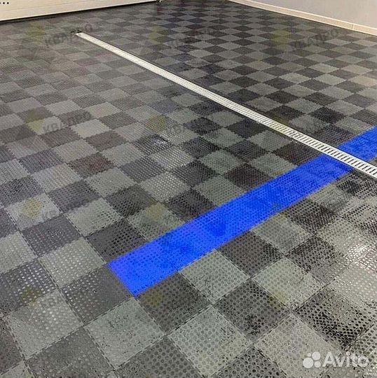 Модульная пвх плитка для гаража